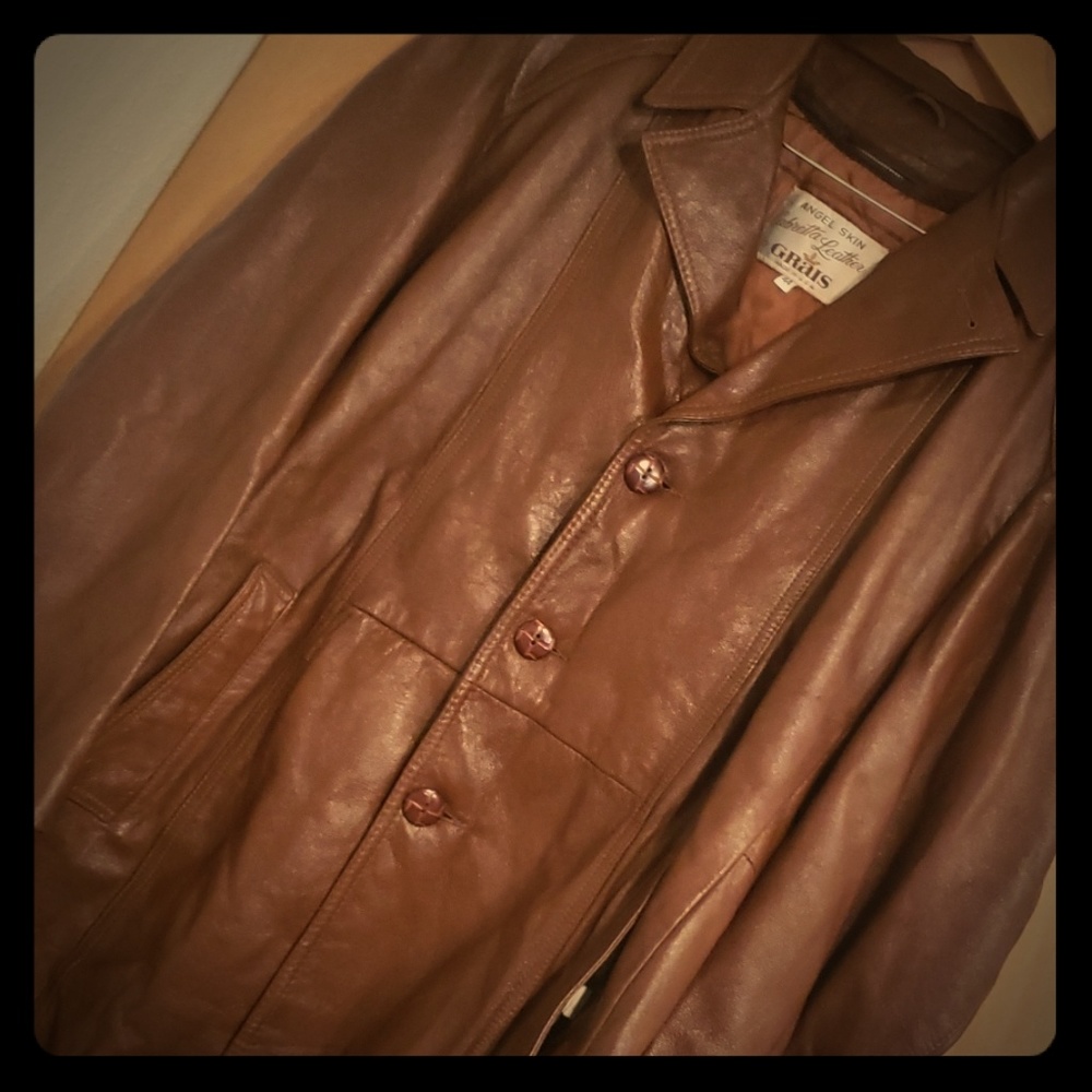 VINTAGE 70'S Angel skin cabretta leather jacket